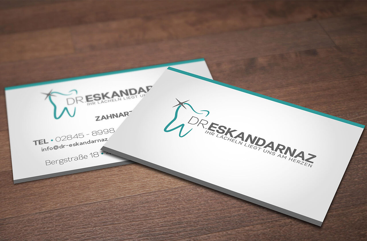 Visitenkarte für Dr Eskandarnaz