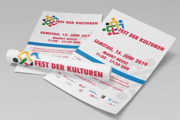 Plakate Fest der Kulturen