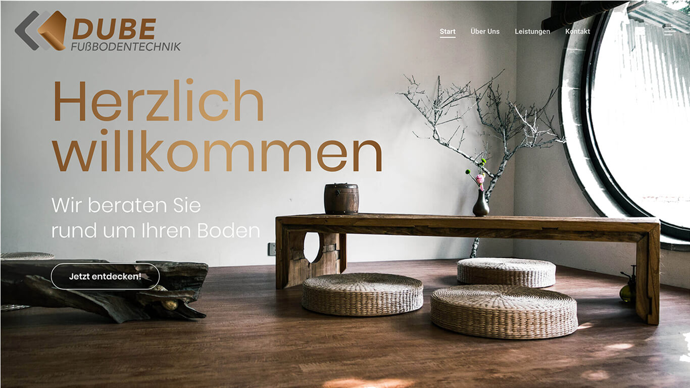 Webdesign DUBE Fussbodentechnik