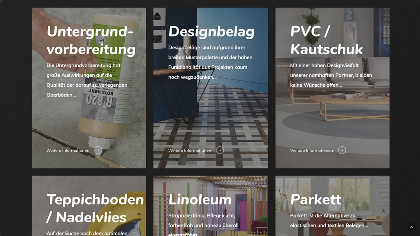 Webdesign DUBE Fussbodentechnik