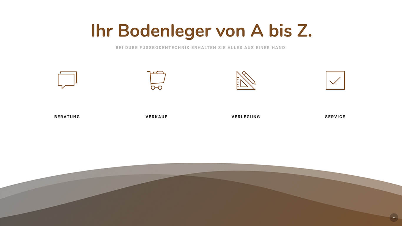 Webdesign DUBE Fussbodentechnik